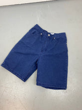 Load image into Gallery viewer, Vintage Blue / Purple High Waisted Denim shorts - 26in