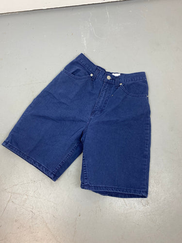 Vintage Blue / Purple High Waisted Denim shorts - 26in