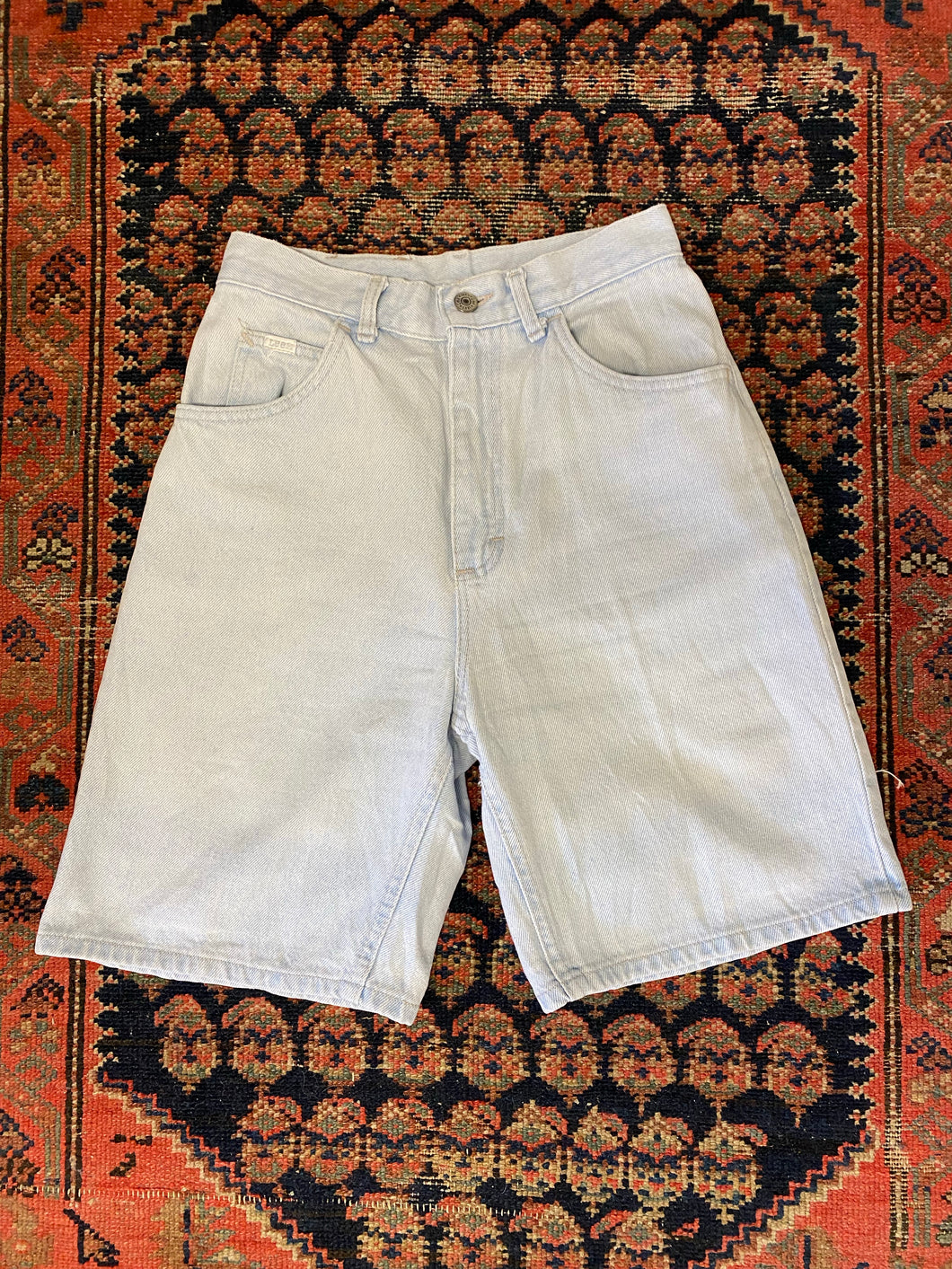 Vintage High Waisted Lee Denim Shorts - 25in