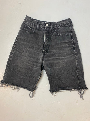 Vintage Frayed High Waisted Guess Denim Shorts - 26in