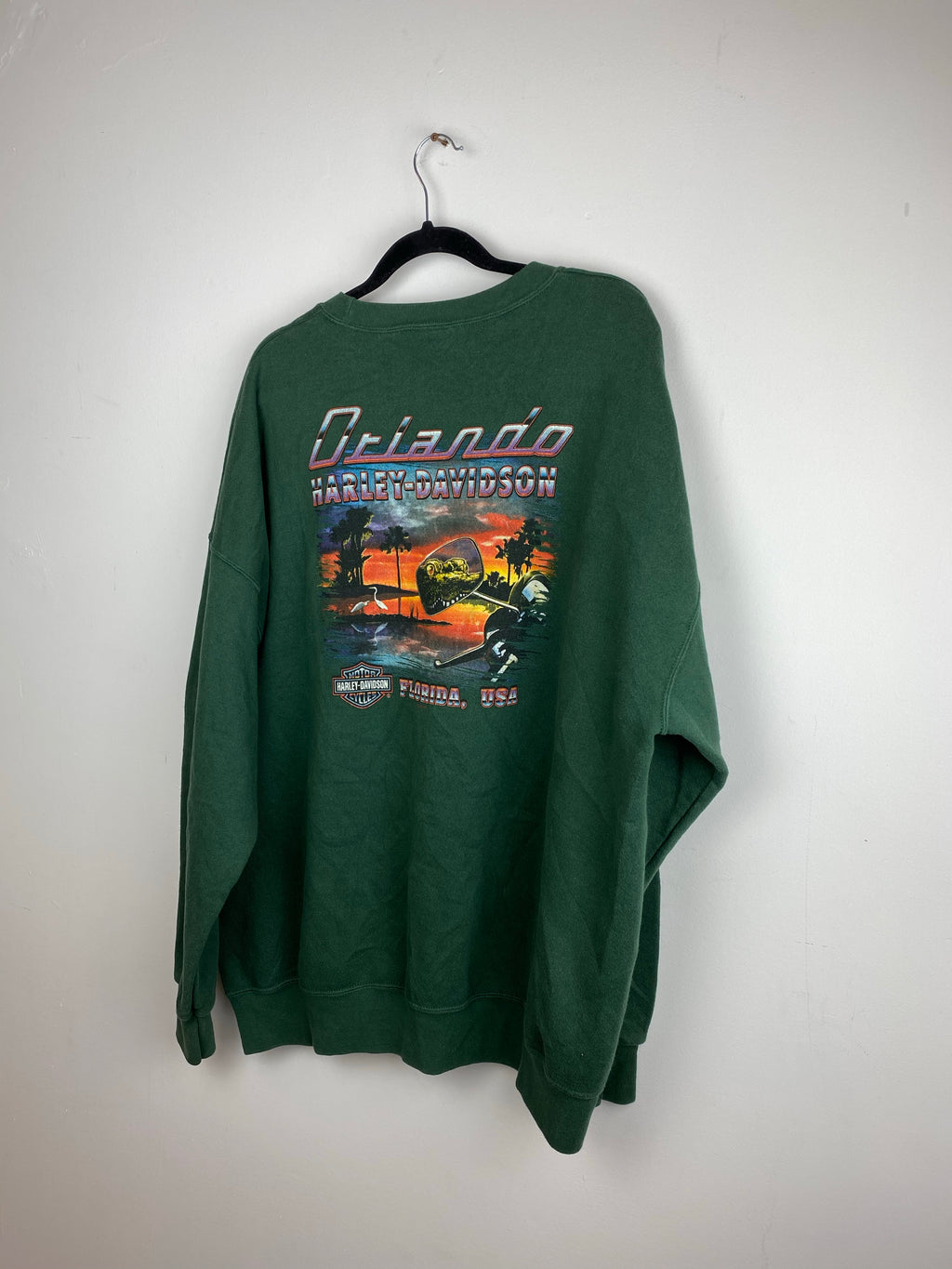 Vintage front and back Harley Davidson crewneck