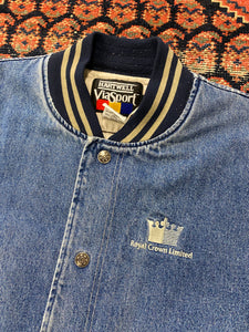 Vintage Royal Crown Denim Jacket - M