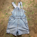 Denim short overalls