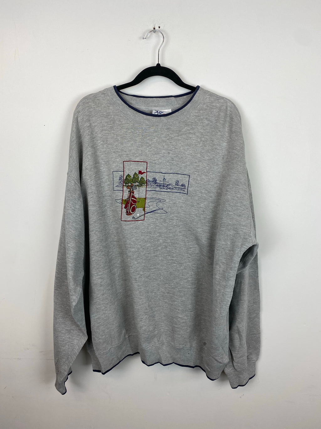 90s embroidered Golf crewneck - L/XL