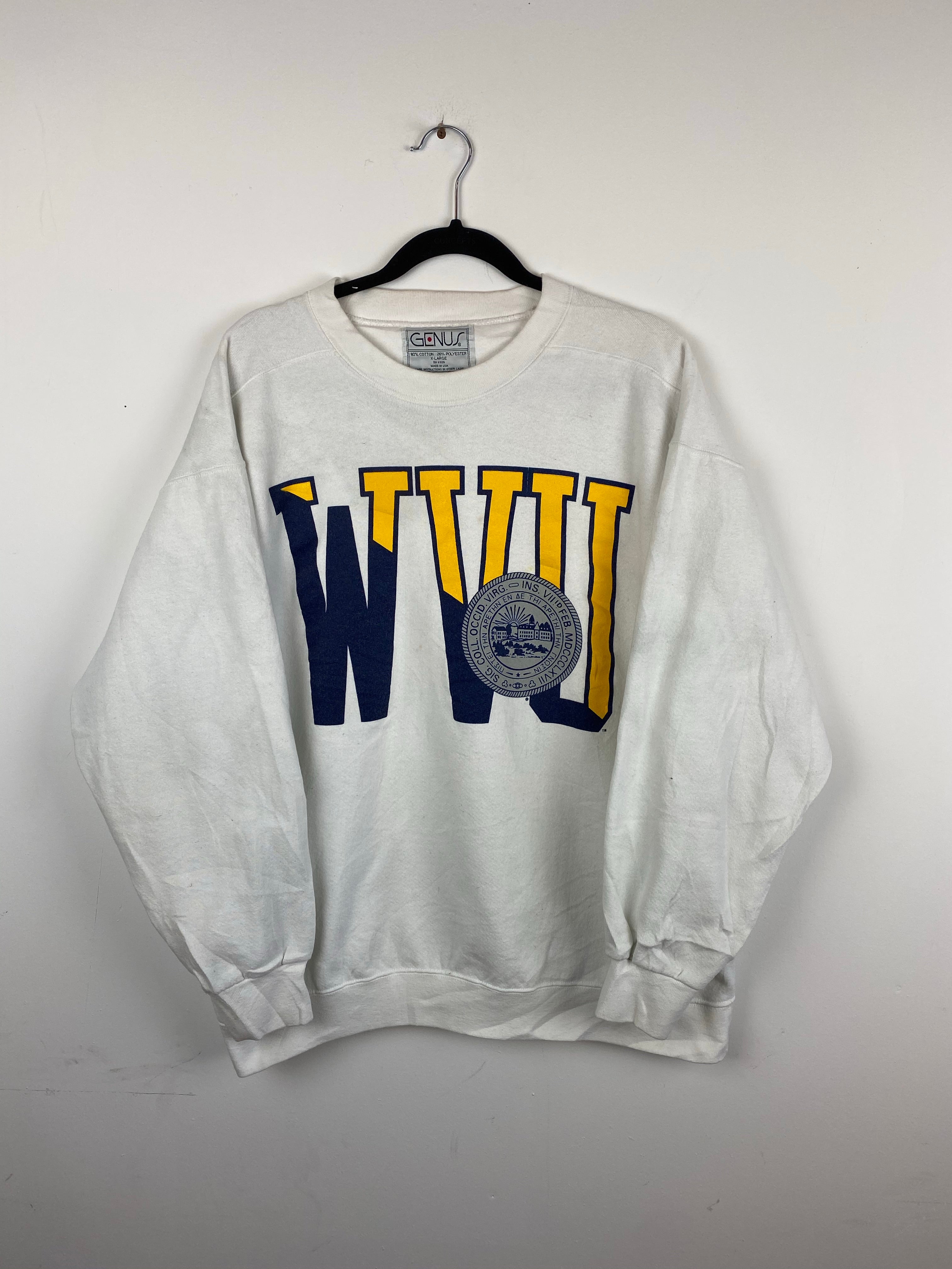 90s WVU varsity crewneck