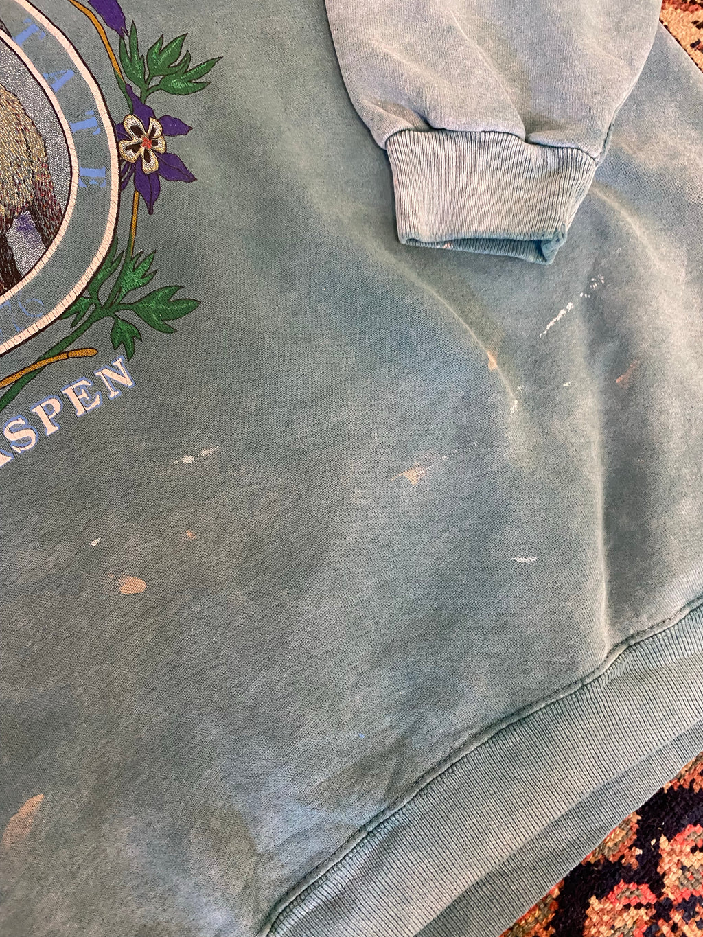 90s Stone Wash Colorado Crewneck - L