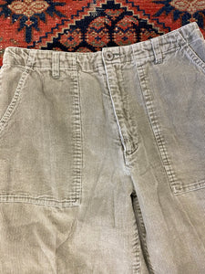 Vintage Fatigue Pocket Corduroy Pants - 28inches