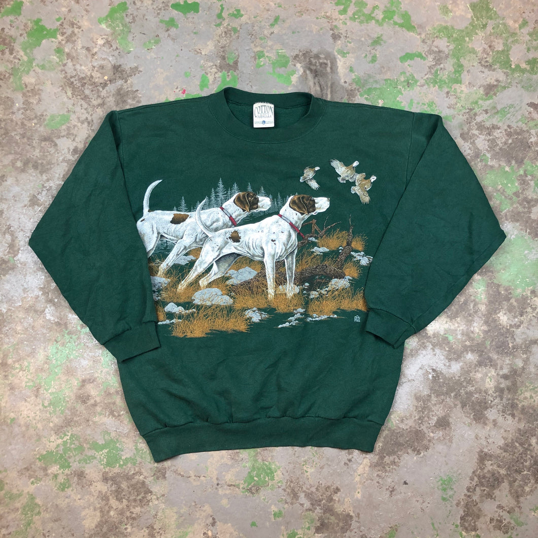 Front and back pointer Crewneck