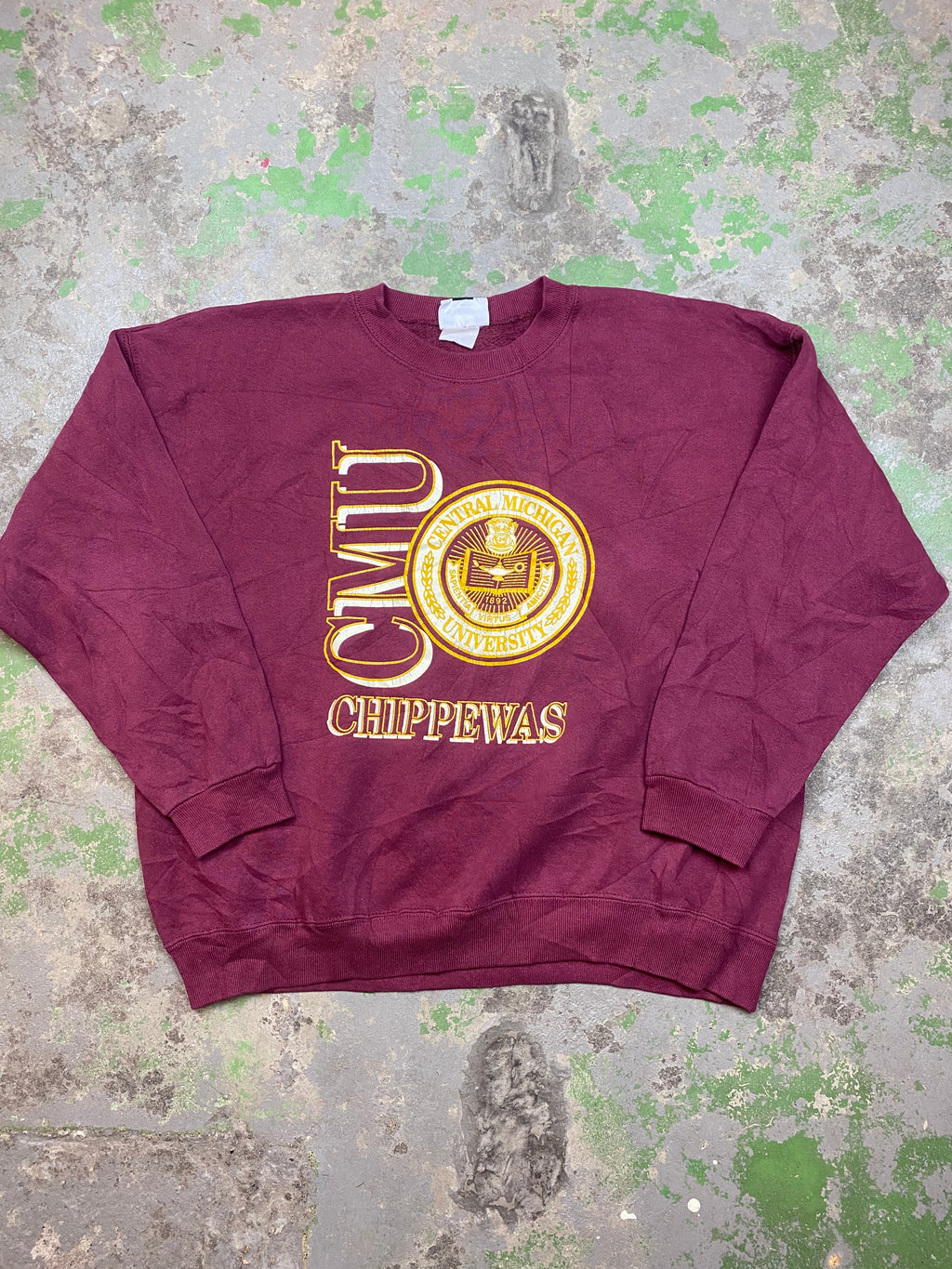90s varsity crewneck