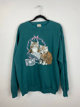 Load image into Gallery viewer, Vintage Cats crewneck - L
