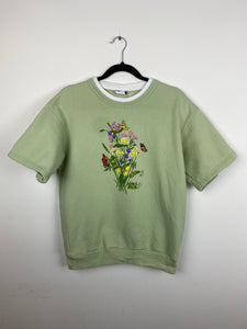 90s butterfly crewneck t shirt