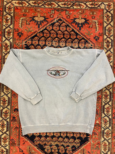 Vintage Embroidered Airplane Crewneck - S/M