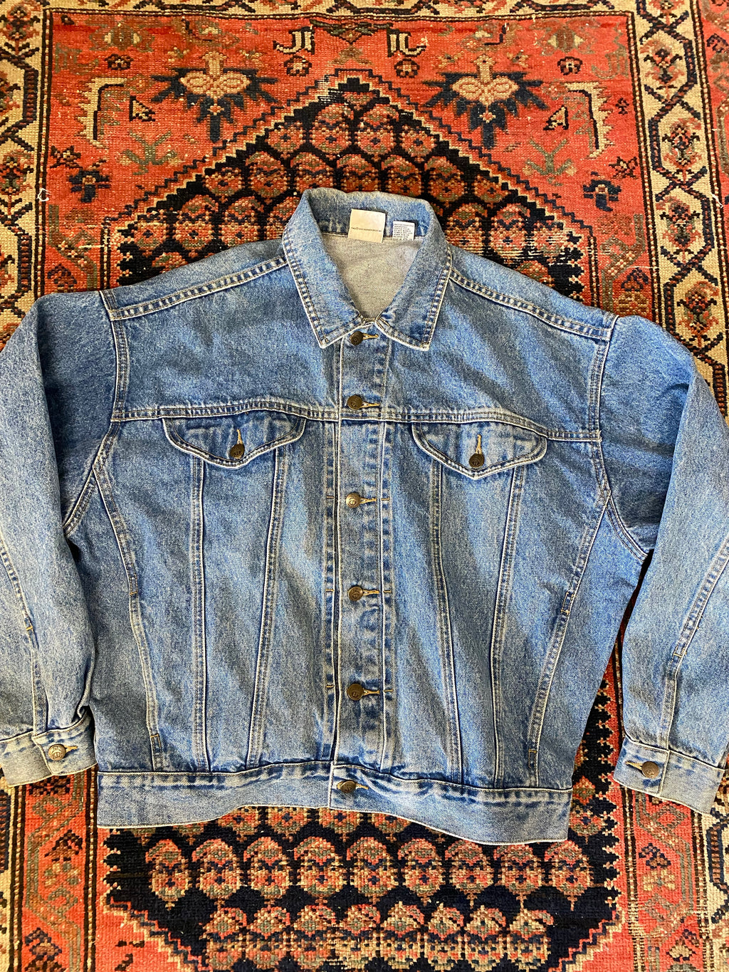 90s Embroidered Marvin Denim Jacket - L