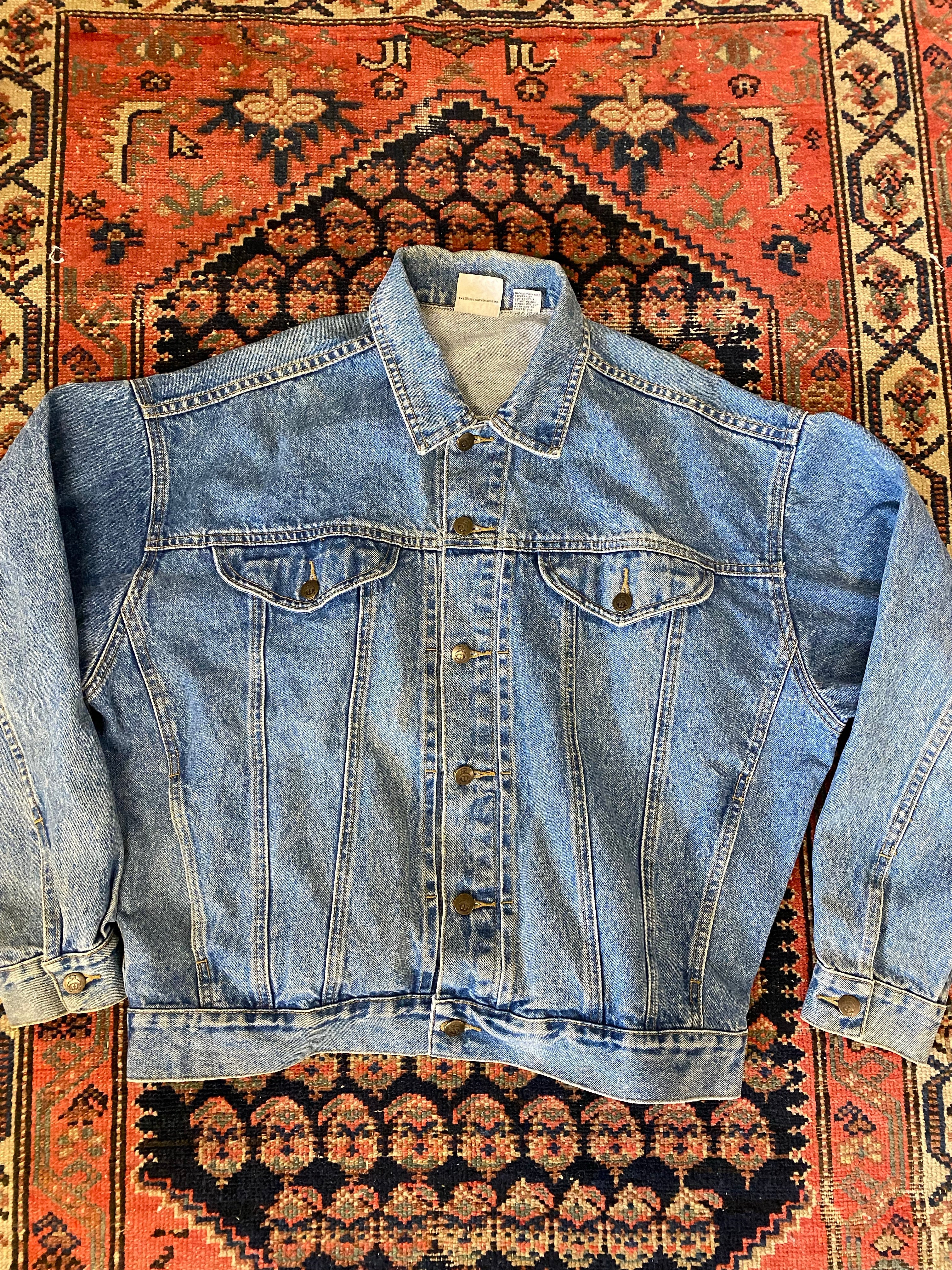 90s Embroidered Marvin Denim Jacket - L