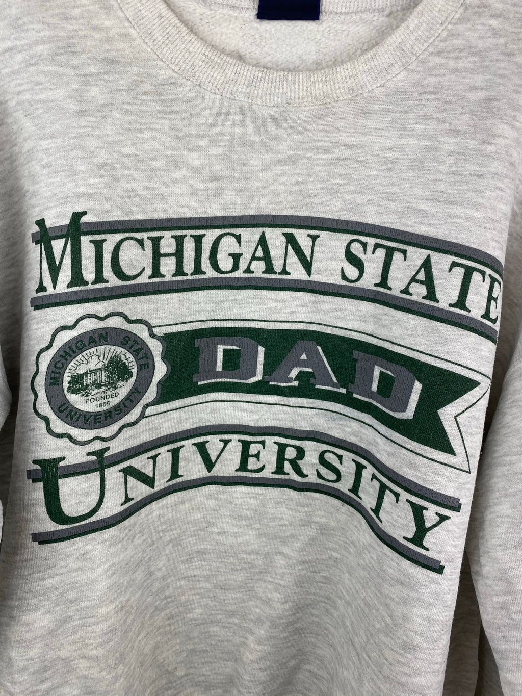 Michigan State dad crewneck