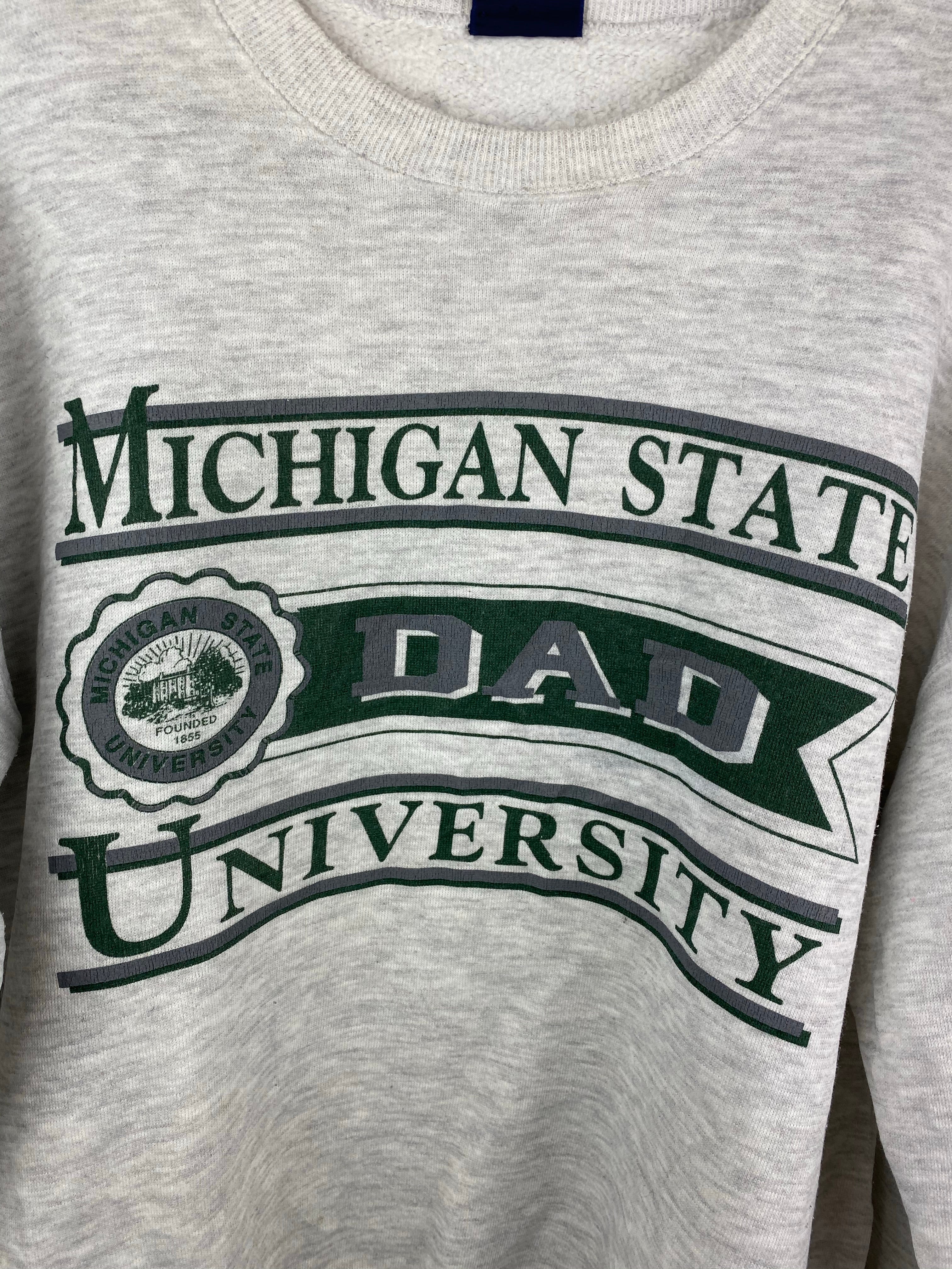 Michigan State dad crewneck