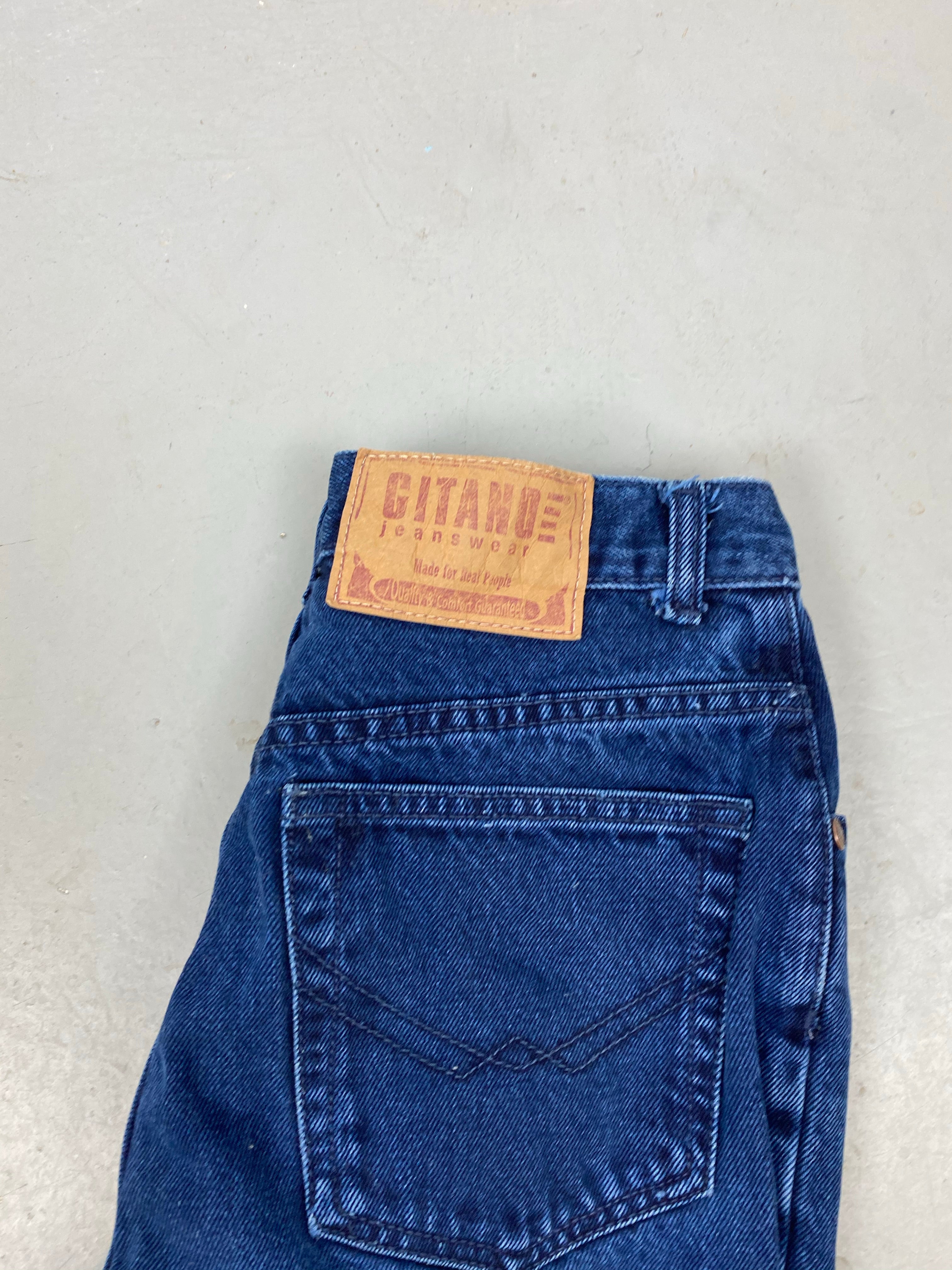 90s high waisted Gitano blue denim shorts - 27in