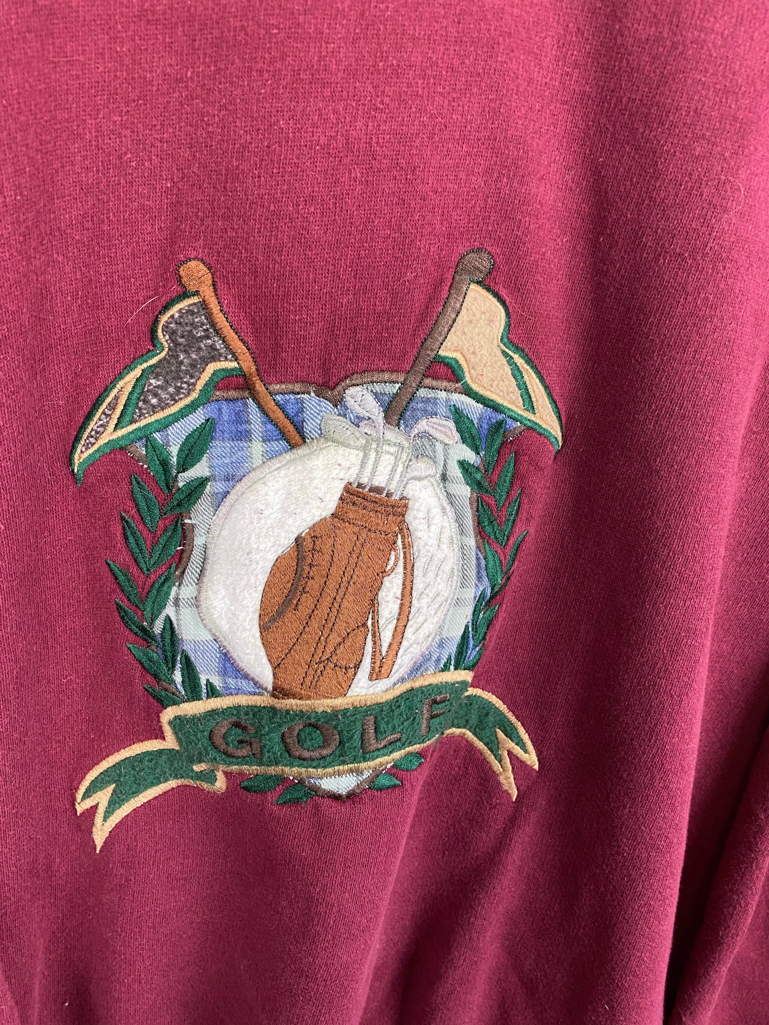 Vintage embroidered Golf crewneck