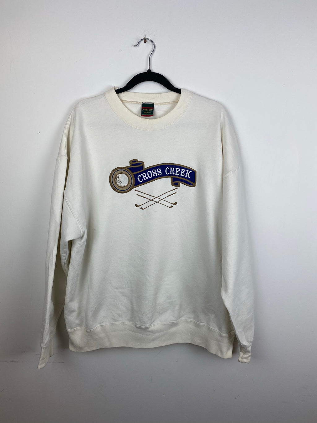90s embroidered Golf crewneck