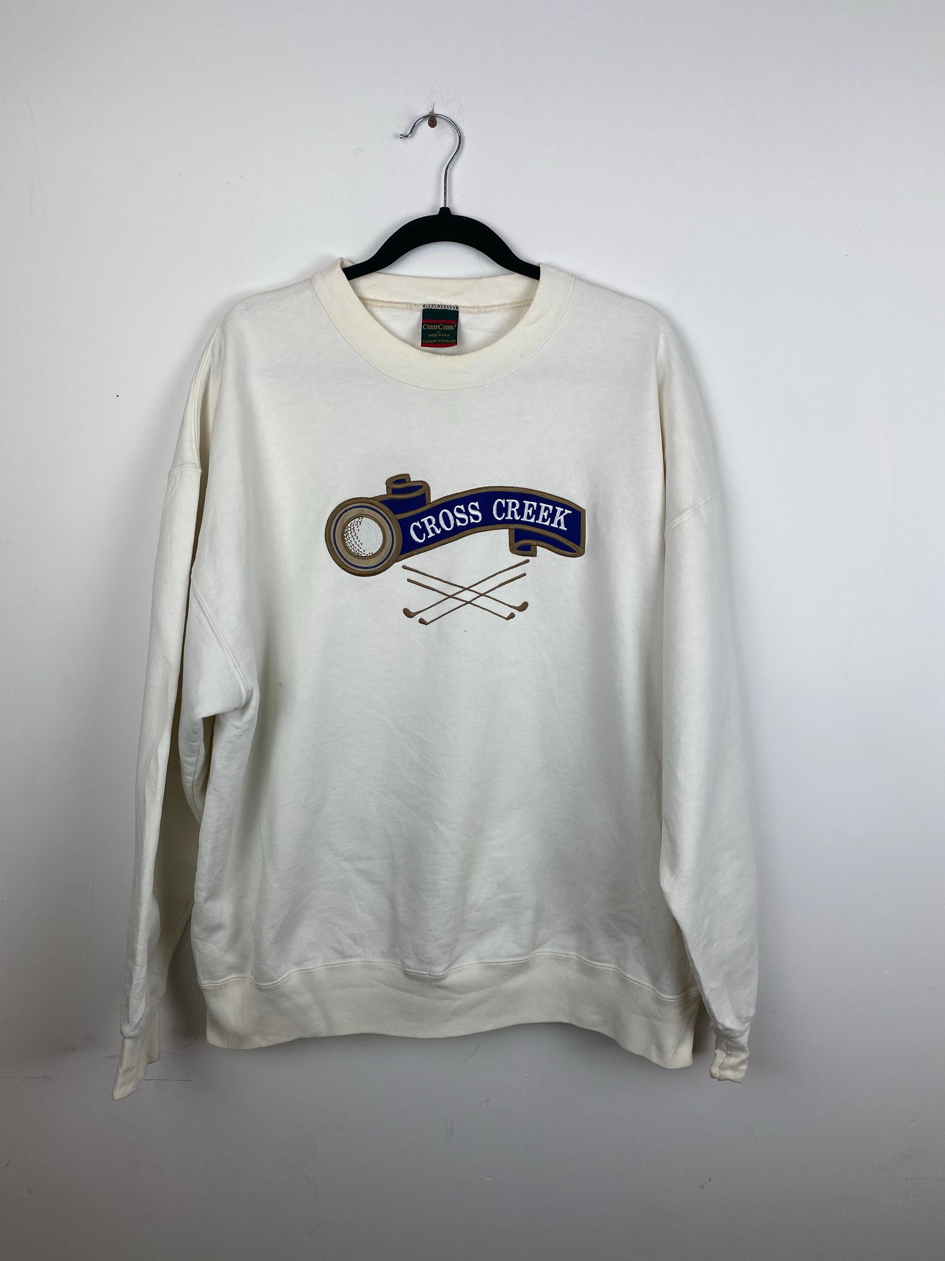 90s embroidered Golf crewneck