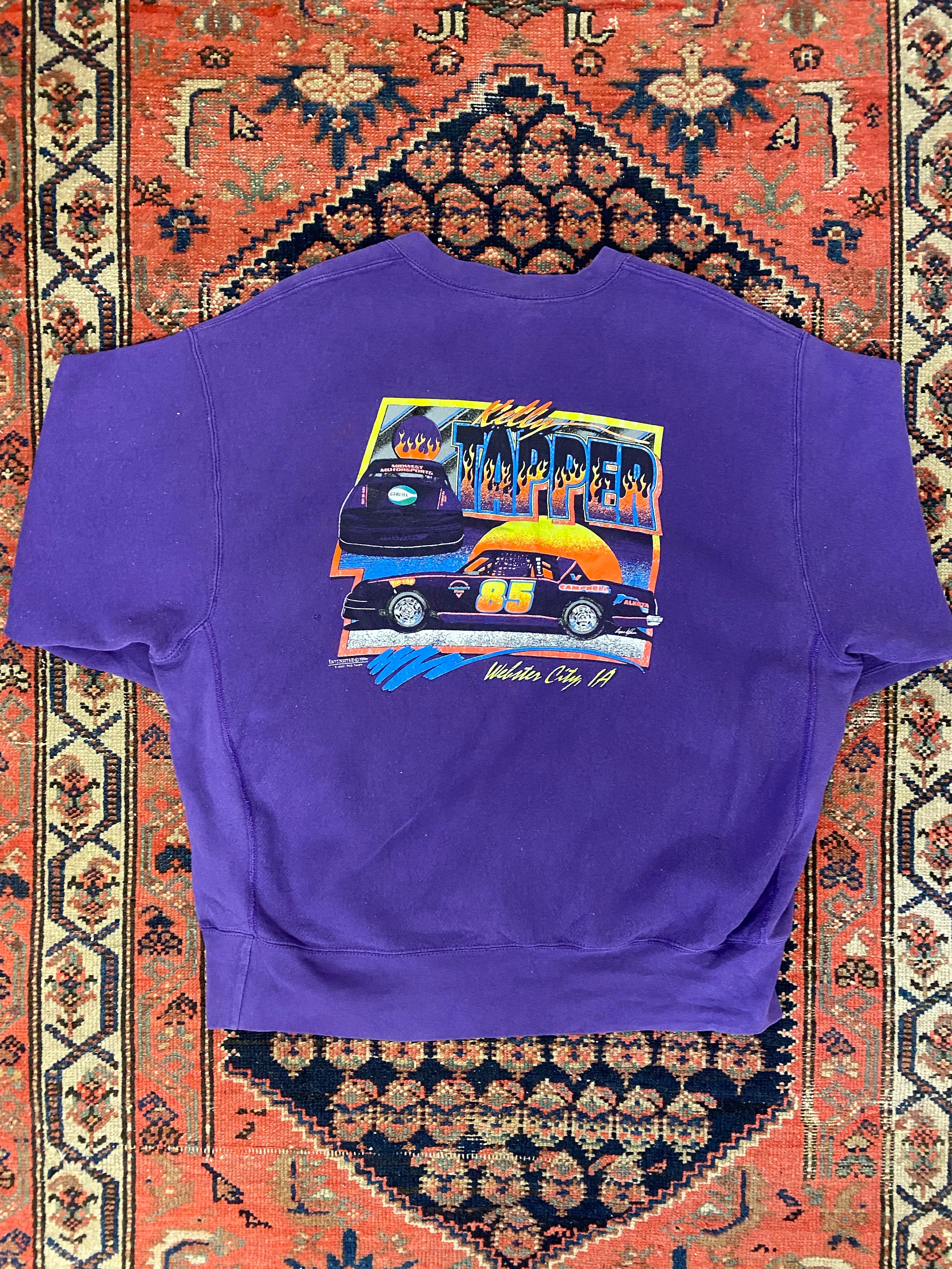 Vintage Front And Back Racing Crewneck - L
