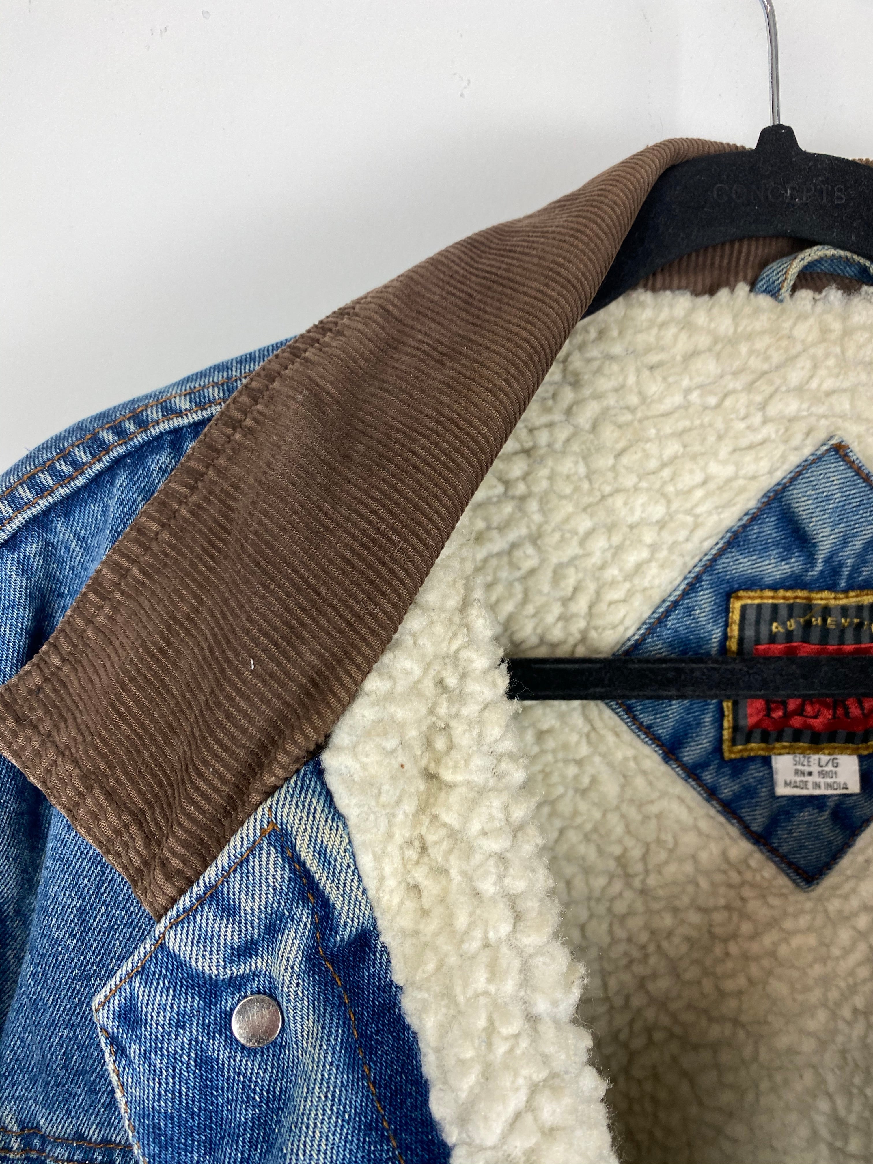 Vintage fur lined Wrangler jacket