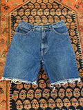 90s High Waisted JohnLon Frayed Denim Shorts - 29in