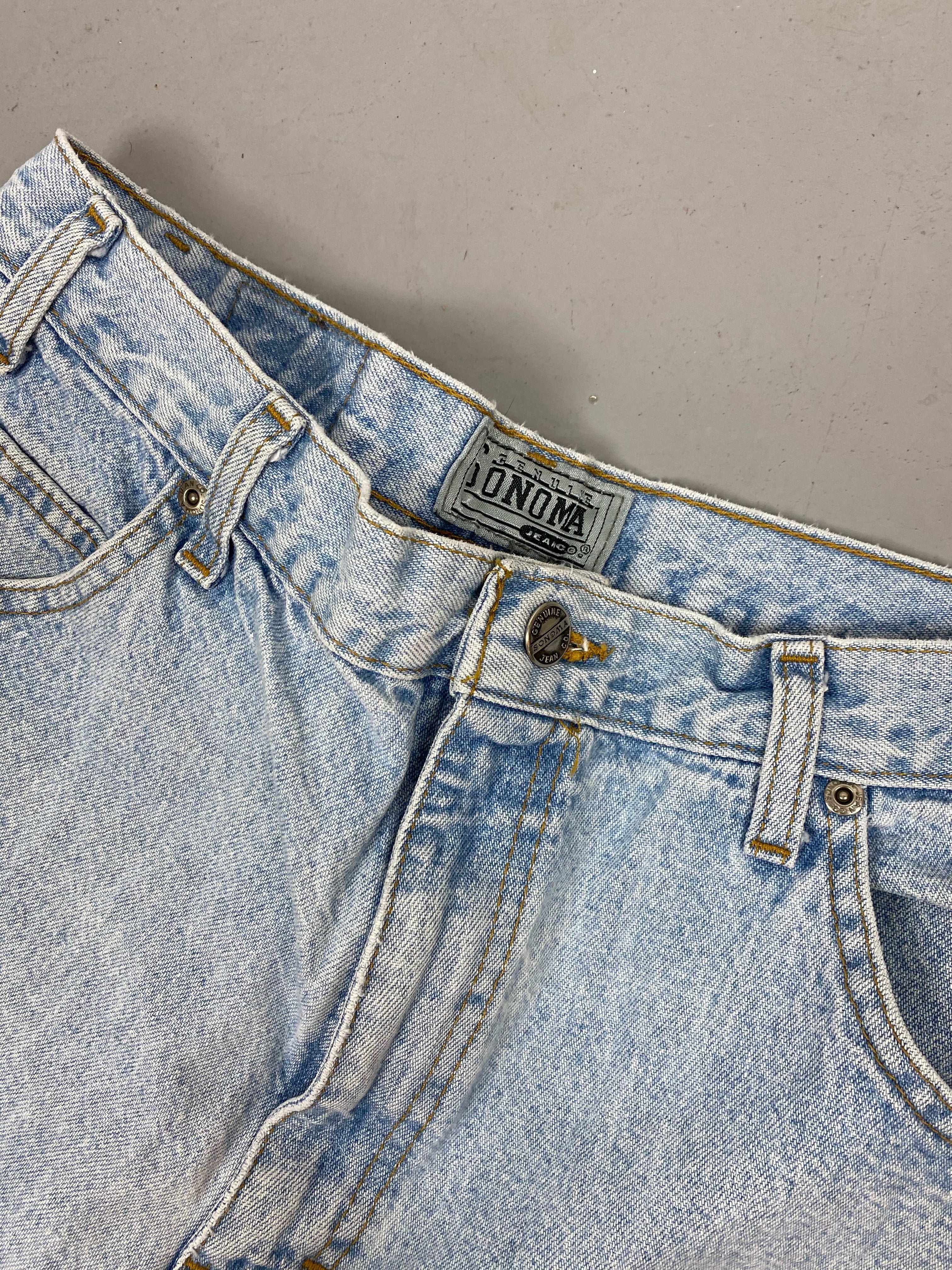 90s high waisted Sonoma denim shorts - 31 in