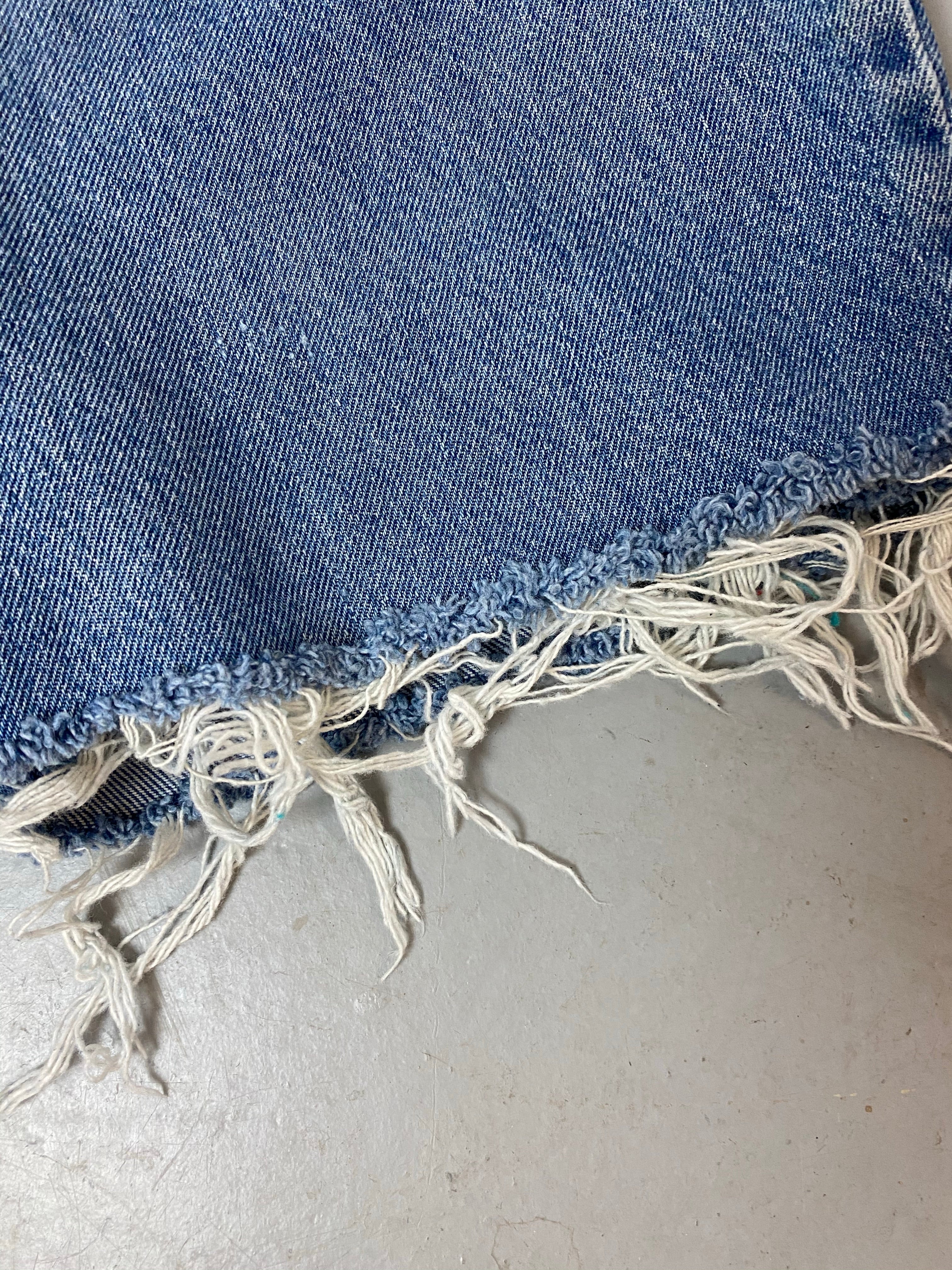 Vintage LL Bean High Waisted Frayed Denim Shorts - 30in