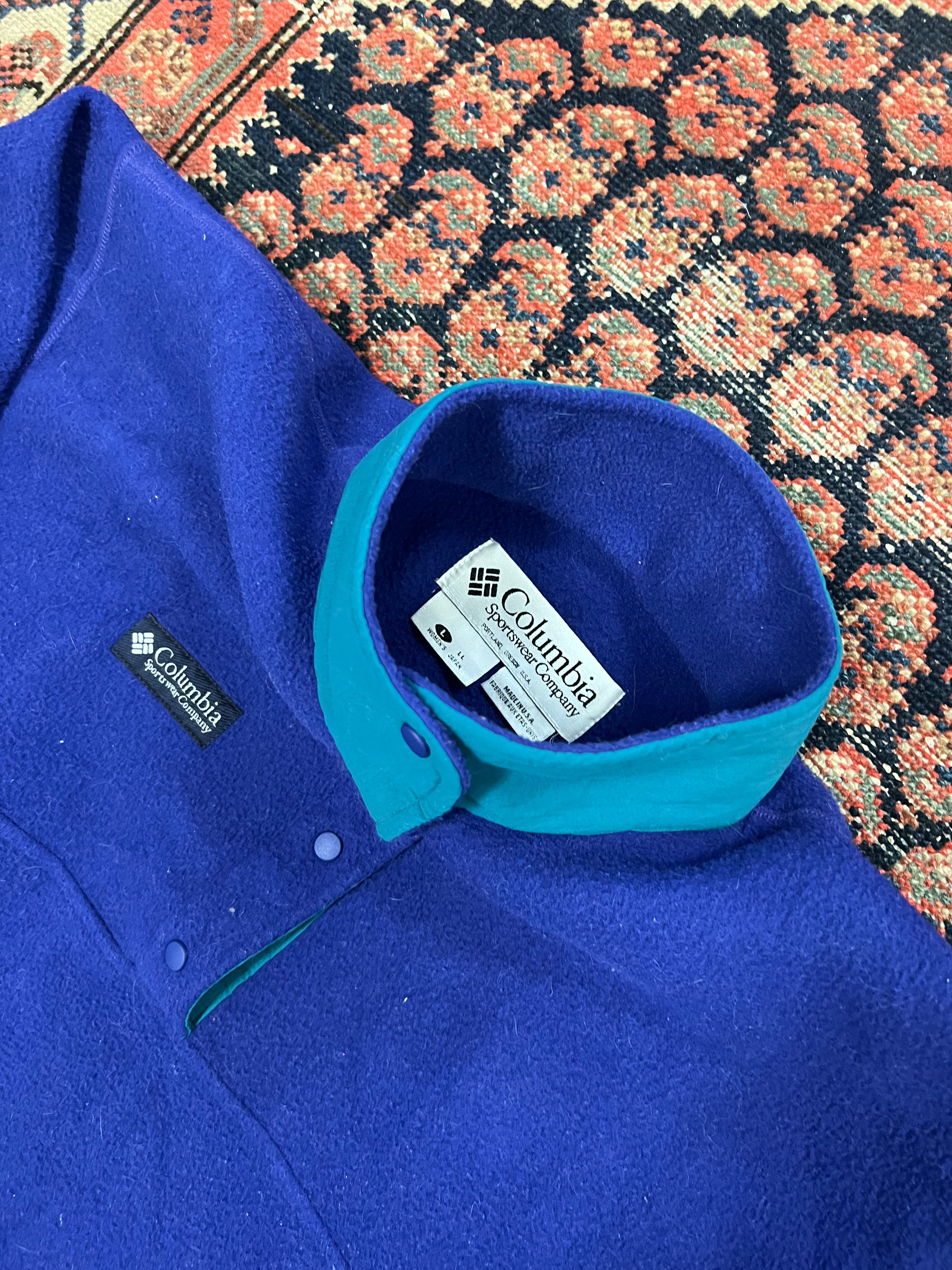 VINTAGE PURPLE COLUMBIA FLEECE - S/M