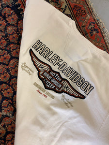 Vintage Embroidered Harley Davidson Long-Sleeve - L
