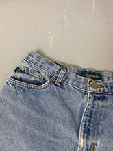 Load image into Gallery viewer, Vintage High Waisted Frayed Ralph Lauren Denim Shorts - 31in