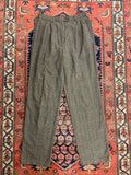 90s High Waisted Plaid Trousers - 28inches
