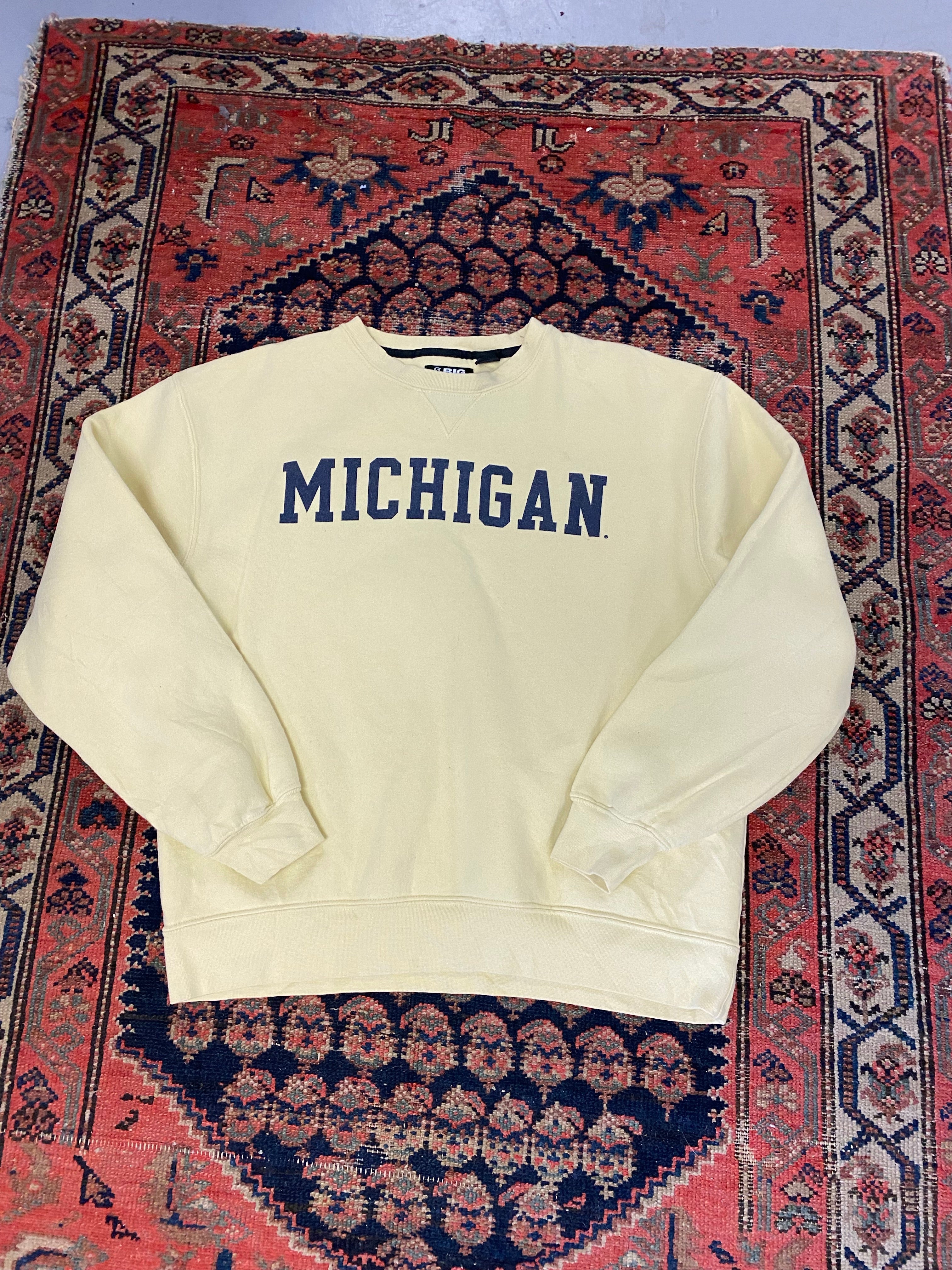 Vintage Yellow Michigan Crewneck - XS/S