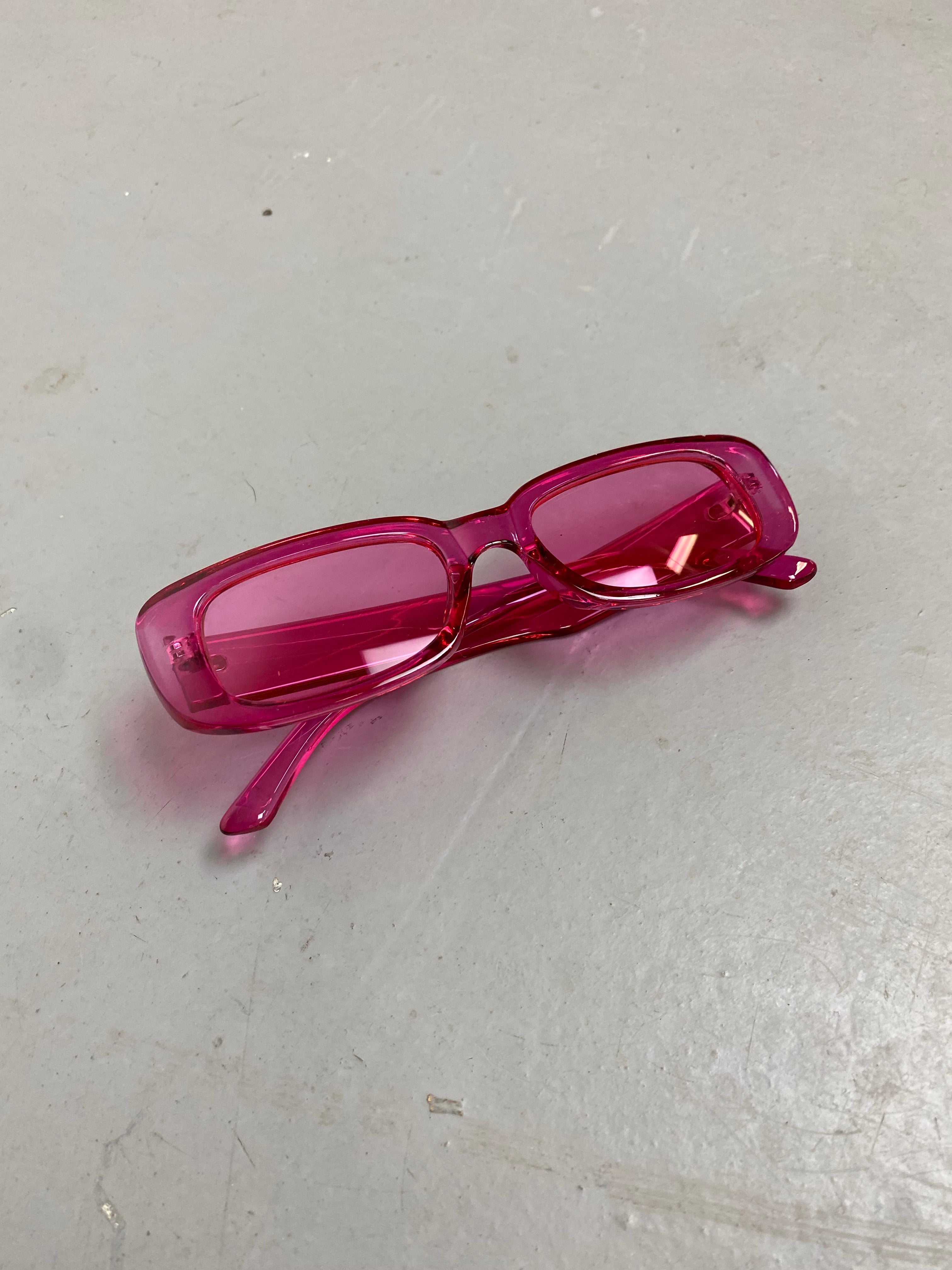 Retro pink sunglasses