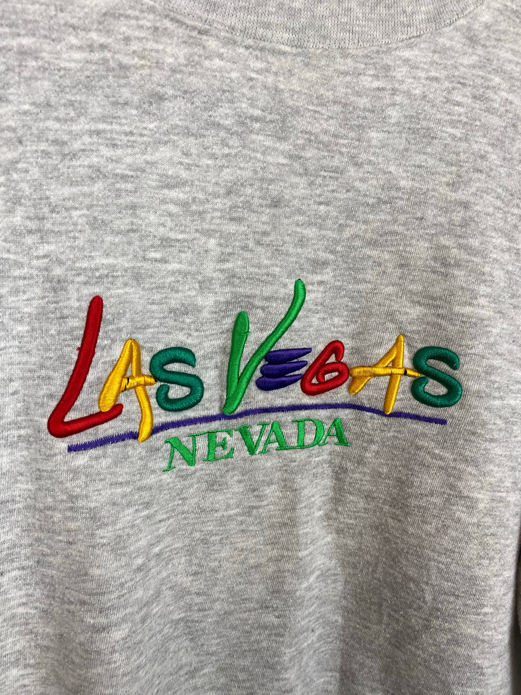 Vintage embroidered Las Vega crewneck - S