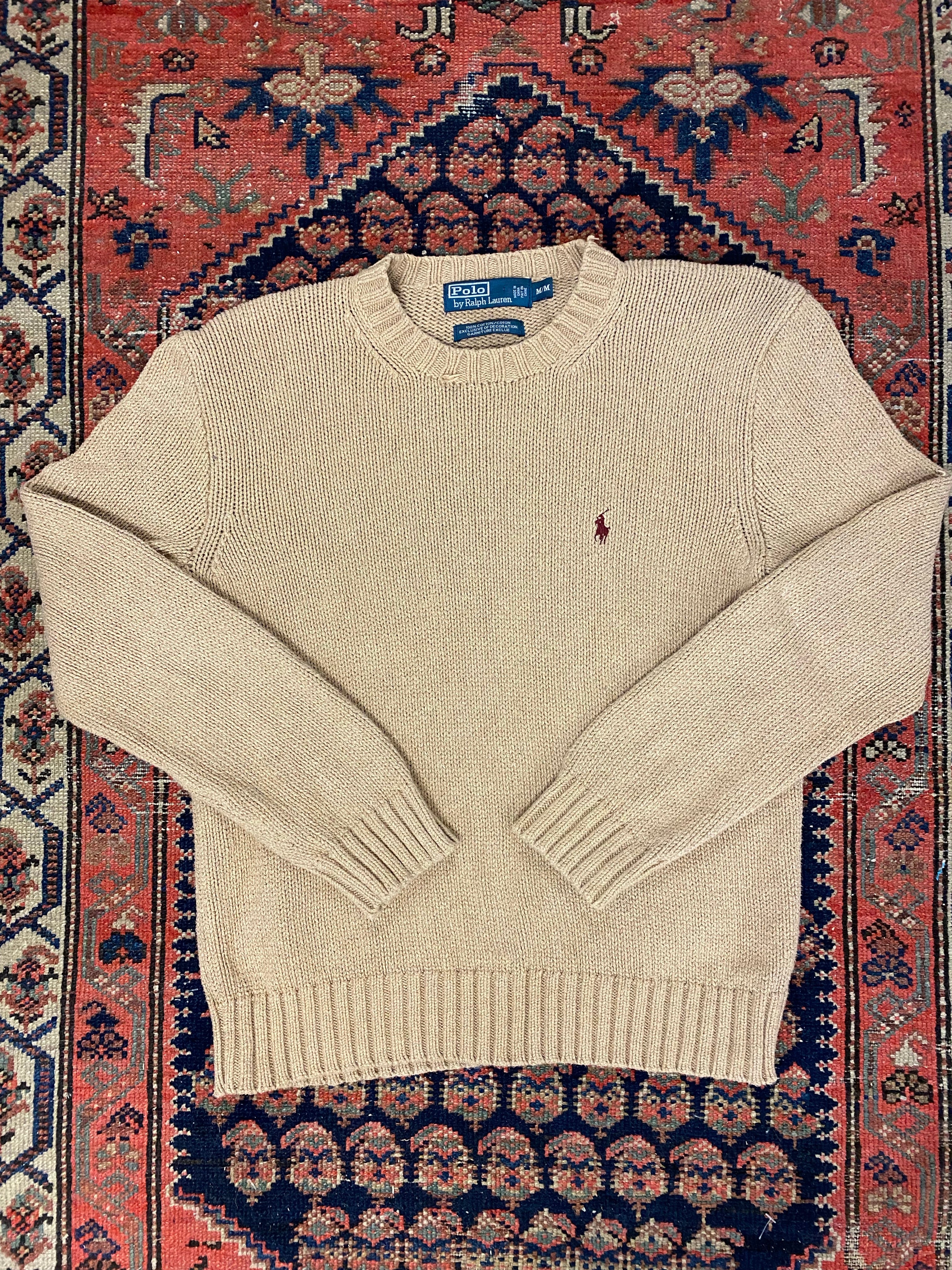 Vintage Polo Knit Sweater - M