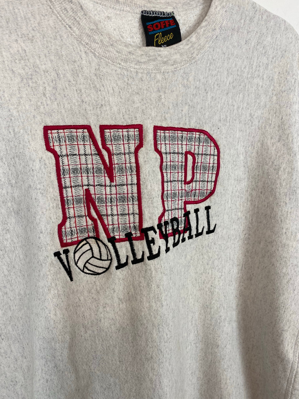 Vintage Heavy Weight Embroidered NP crewneck - L