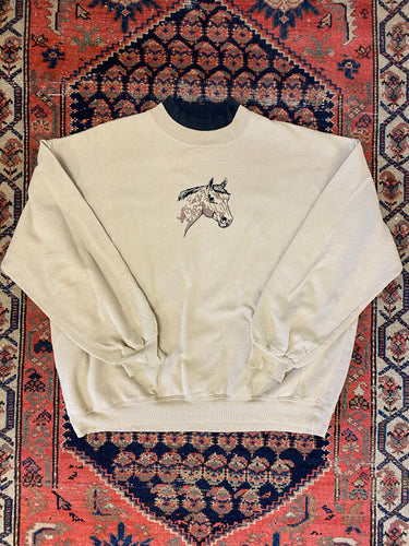 Vintage Embroidered Horse Crewneck - S