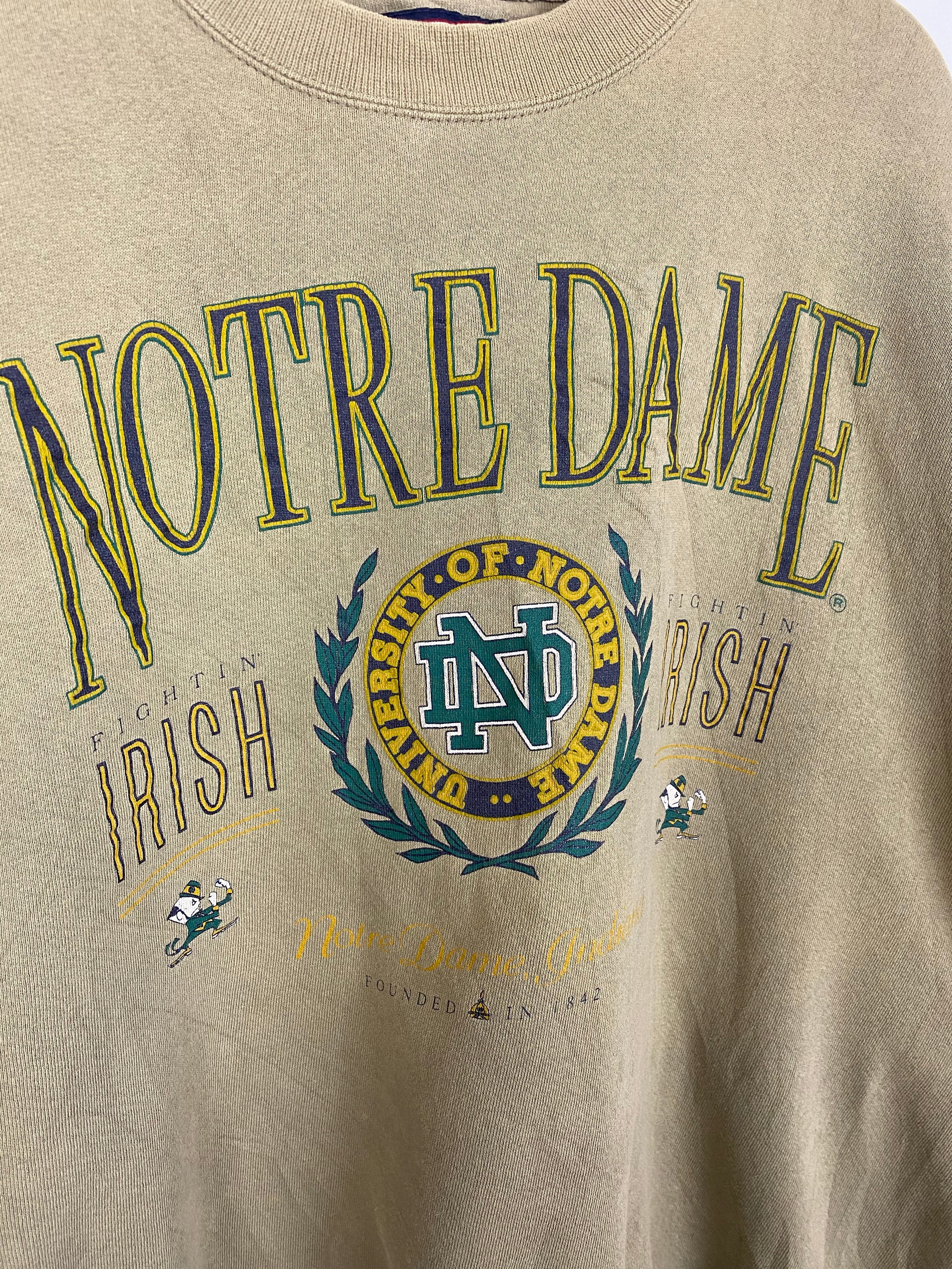 Heavy weight Notre Dame crewneck