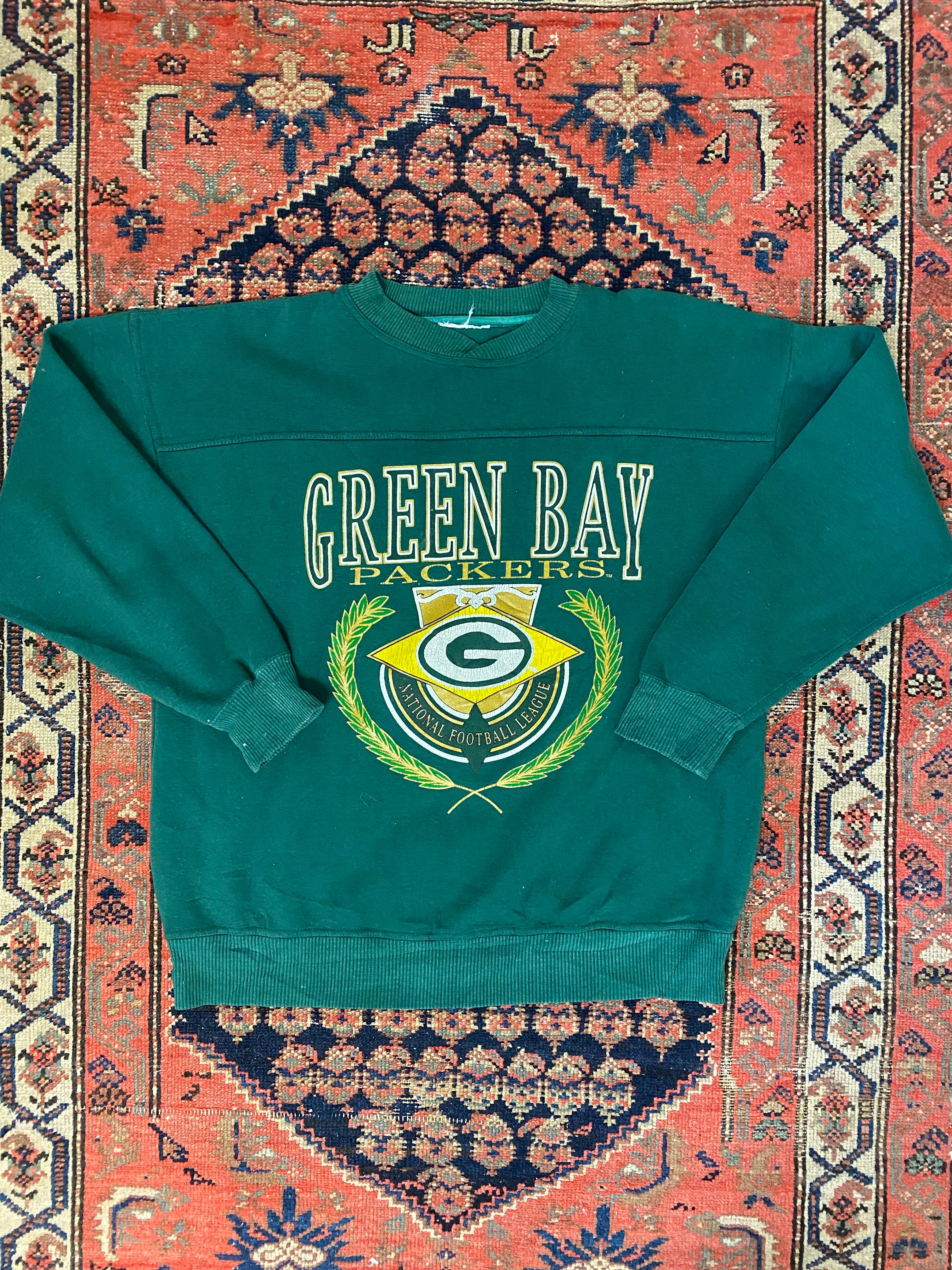 Vintage Green Bay Packers Crewneck - L