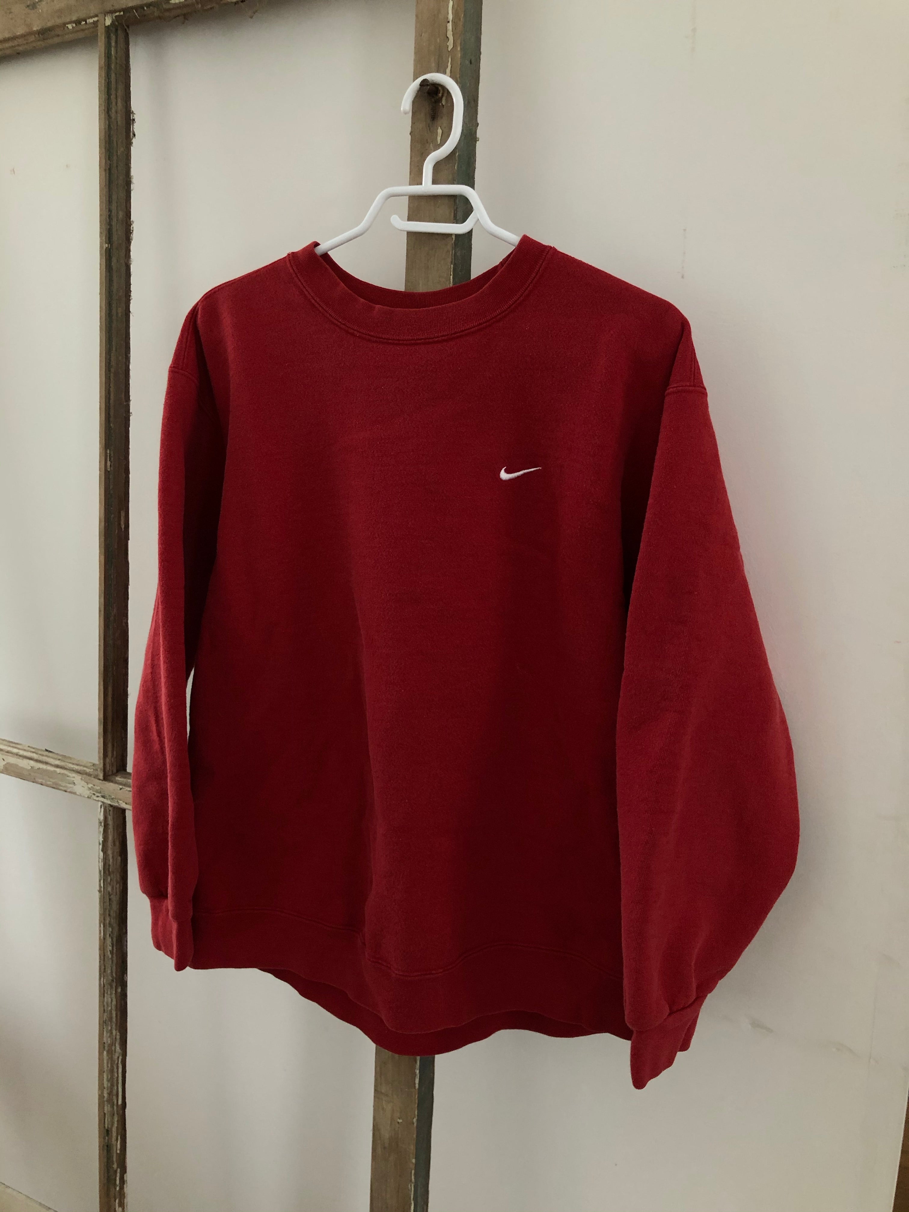 Red Nike Crewneck