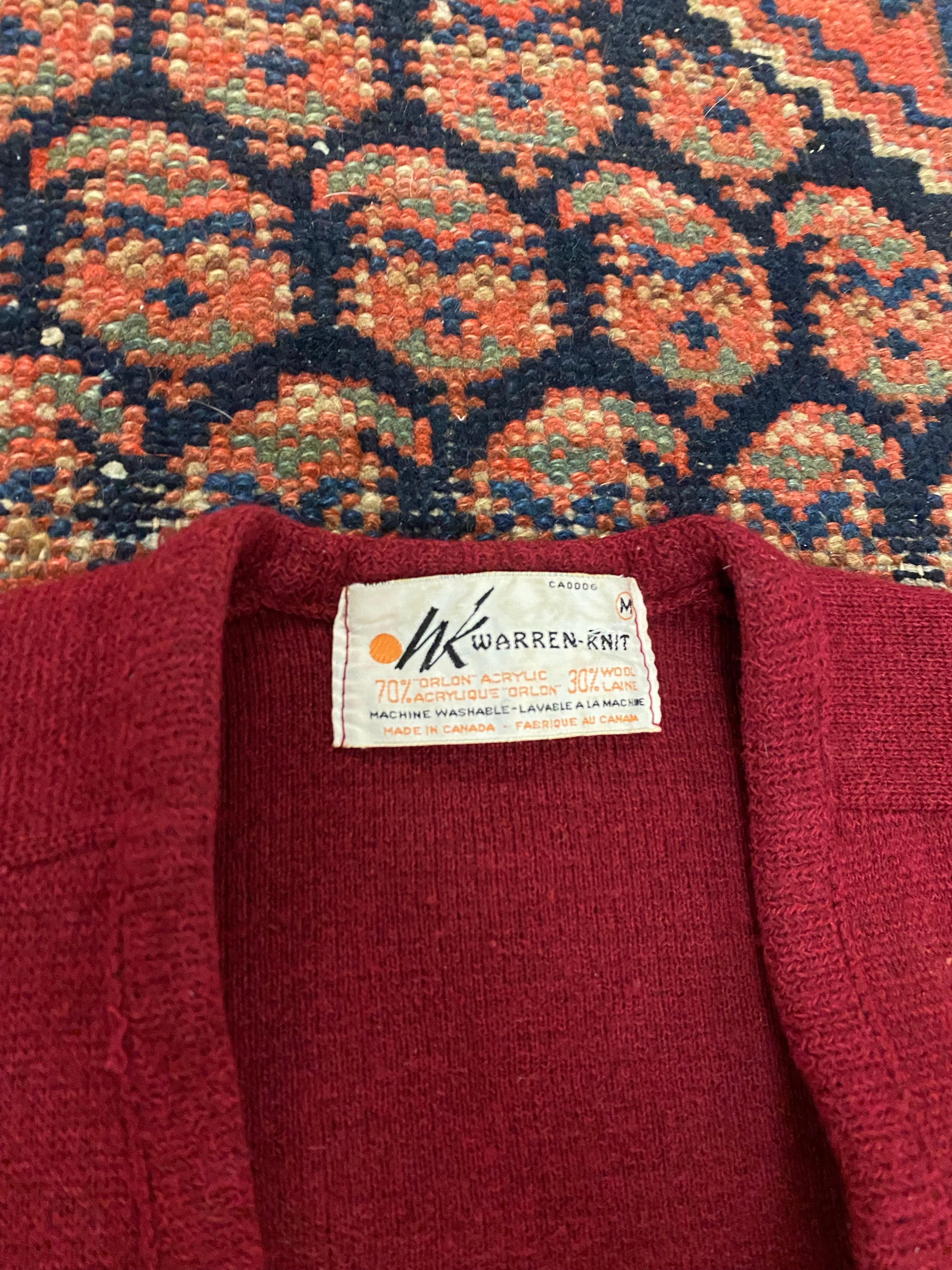 80s Knit Cardigan Sweater - S