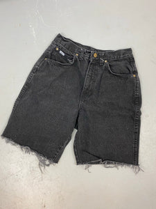 90s high waisted Chic frayed denim shorts - 28in