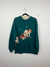 Load image into Gallery viewer, 90s mock neck puppy crewneck