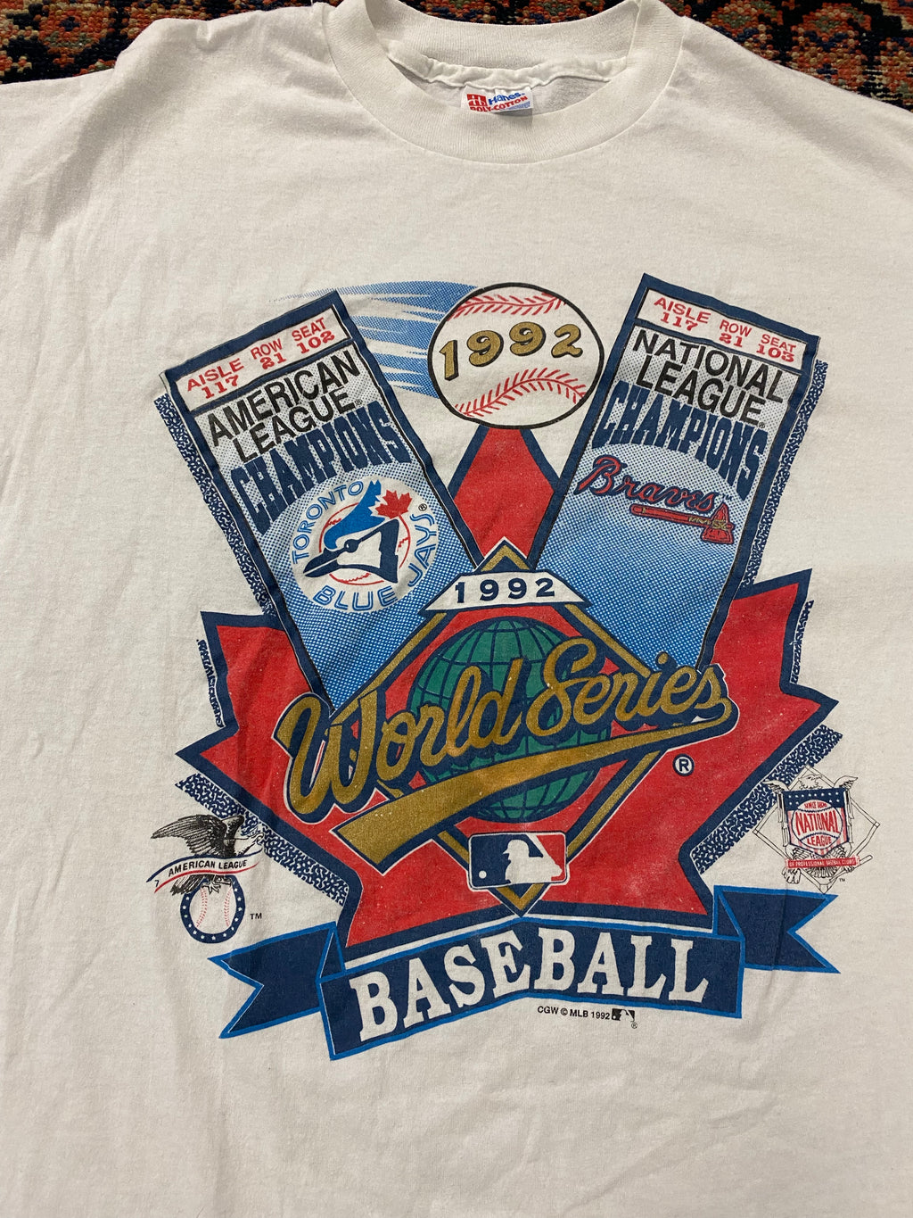 1992 Blue Jays T Shirt - L