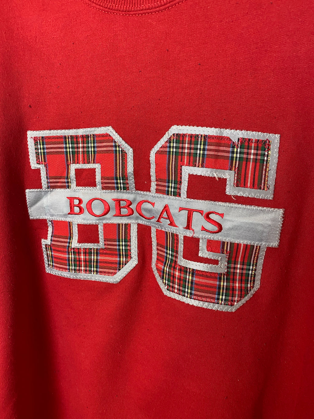 Vintage Bob Cats Embroidered Crewneck - L