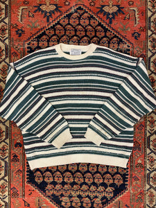 90s Striped Knit Sweater - S