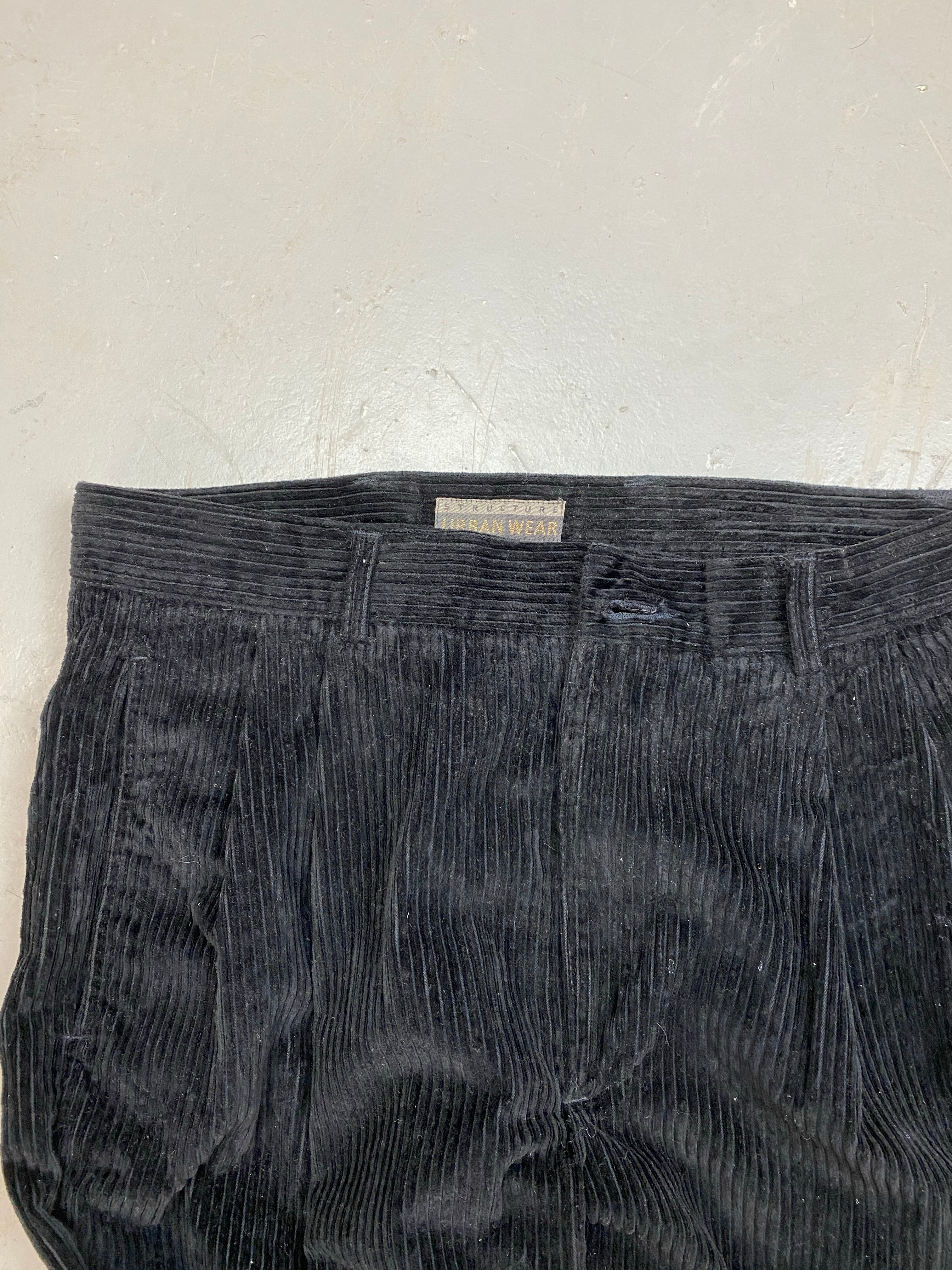 Vintage pleated corduroy pants