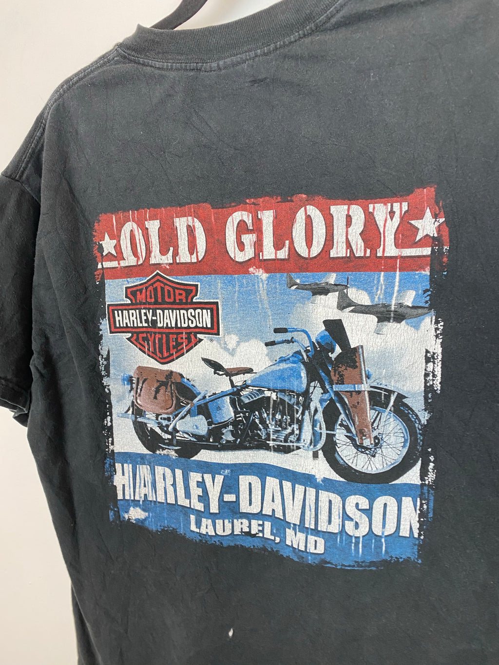 Vintage Front and Back Harley Davidson T Shirt - L